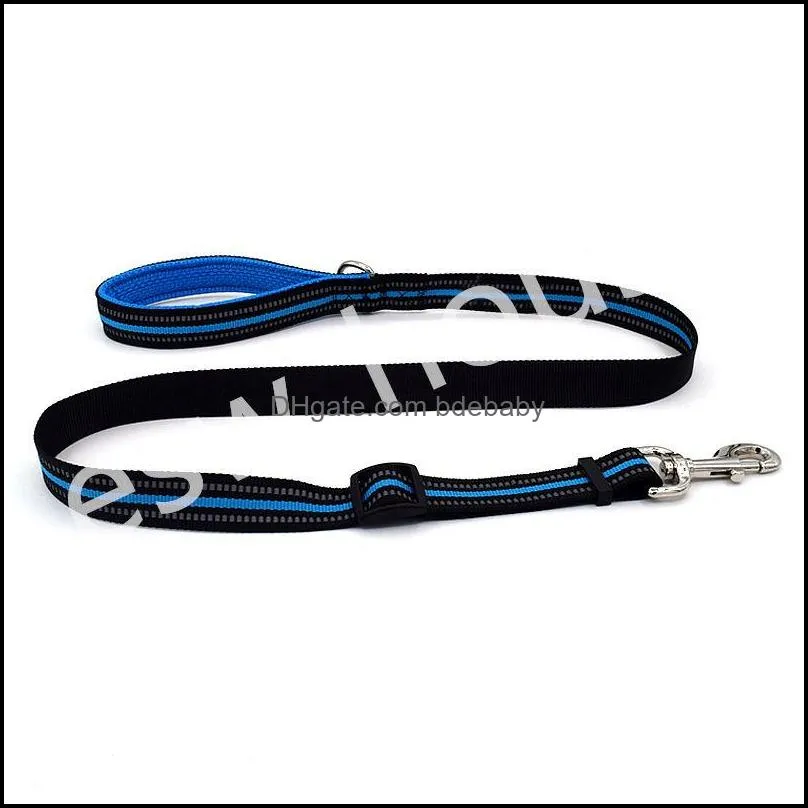 dog reflective leashes m l nylon walking training safety rope for dog cat
