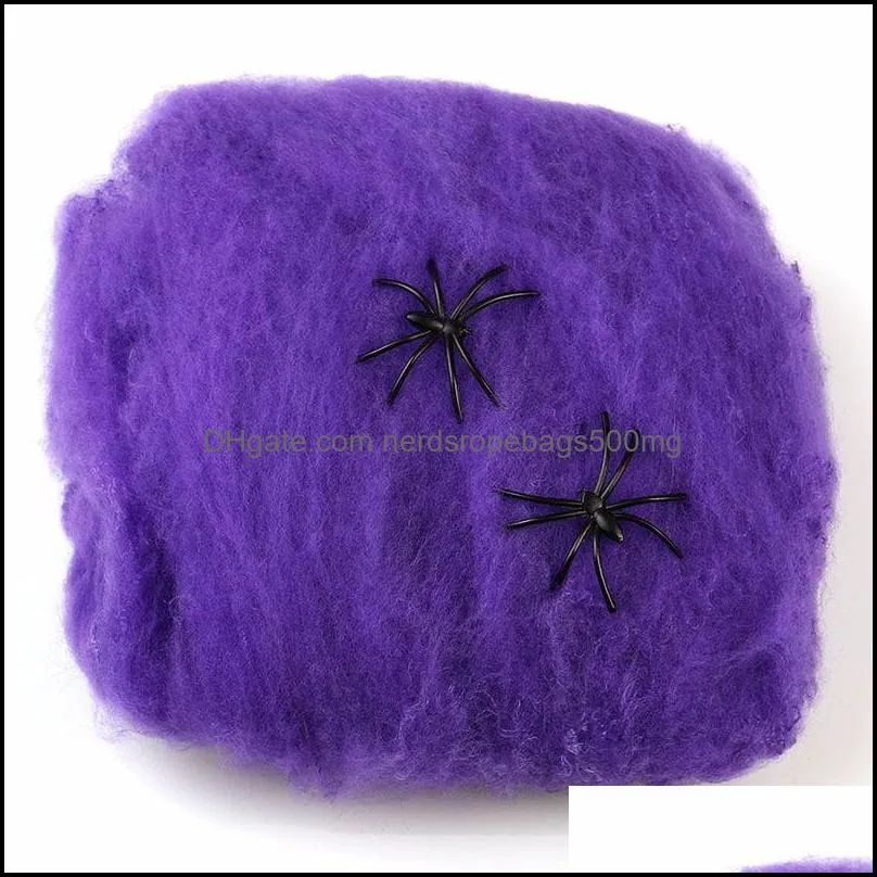 halloween spider web stretchy cobweb 20g halloween party ktv bar haunted house props decoration