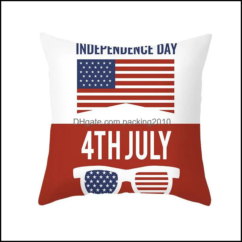 american independence day pillowcase 4th of july 18 inch throw pillow cover for couch sofa home decoration