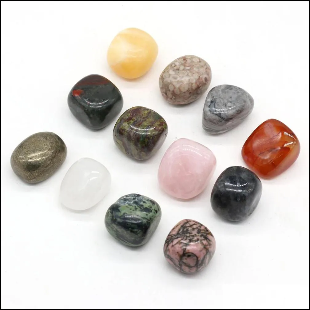 loose chakra healing reiki natural tumbled stone irregular polishing rock quartz yoga meditation energy stones bead decoration