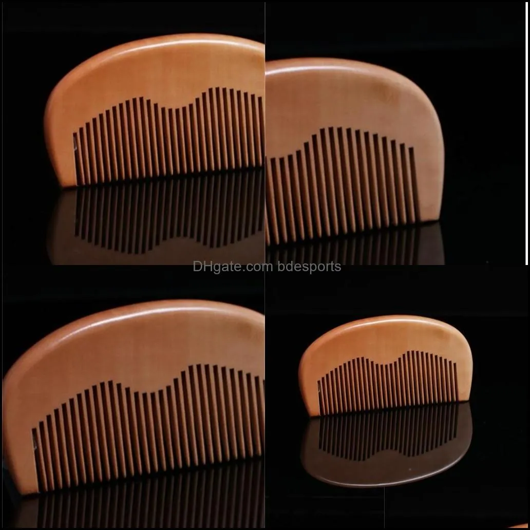wooden 110mm comb mahogany no handle combs anti static diy lady small hair brush home hair salon high quality 1 4hs g2
