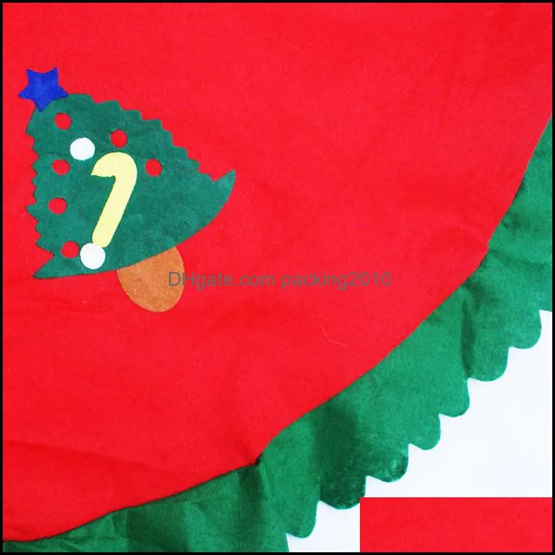 christmas tree skirt event party supplies for home decorate gifts non woven santa claus trees skirts ornament