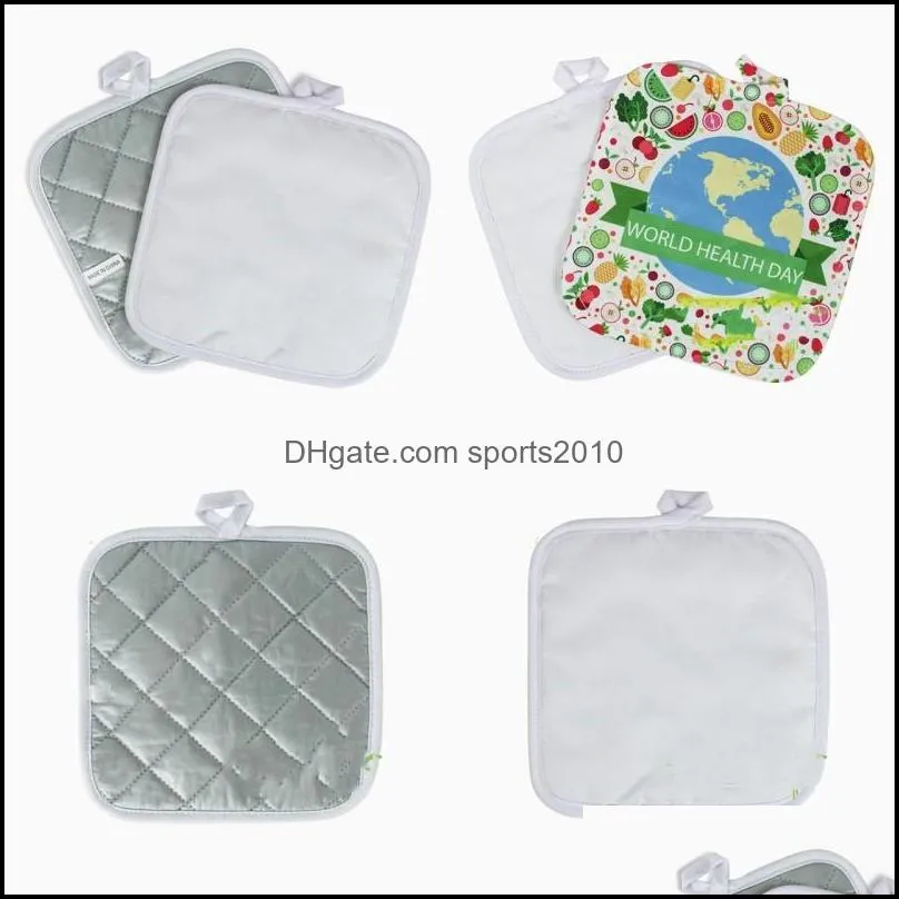 sublimation blank diy cushion kitchen plate bowl pot insulating mat high temperature resistance pads table decoration 6yp g2