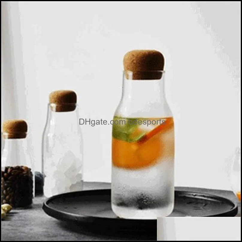 glass jars mason jar transparent storage can cork stopper bottle small glass bottle containers sealed coffee storage tank 391 r2