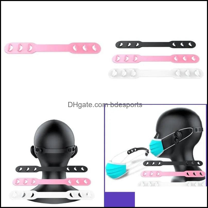 face mask ear grips silicone adjustable 3 colors mouth masks extension hook practical respirator hanging buckle in stock 1 5wb e19