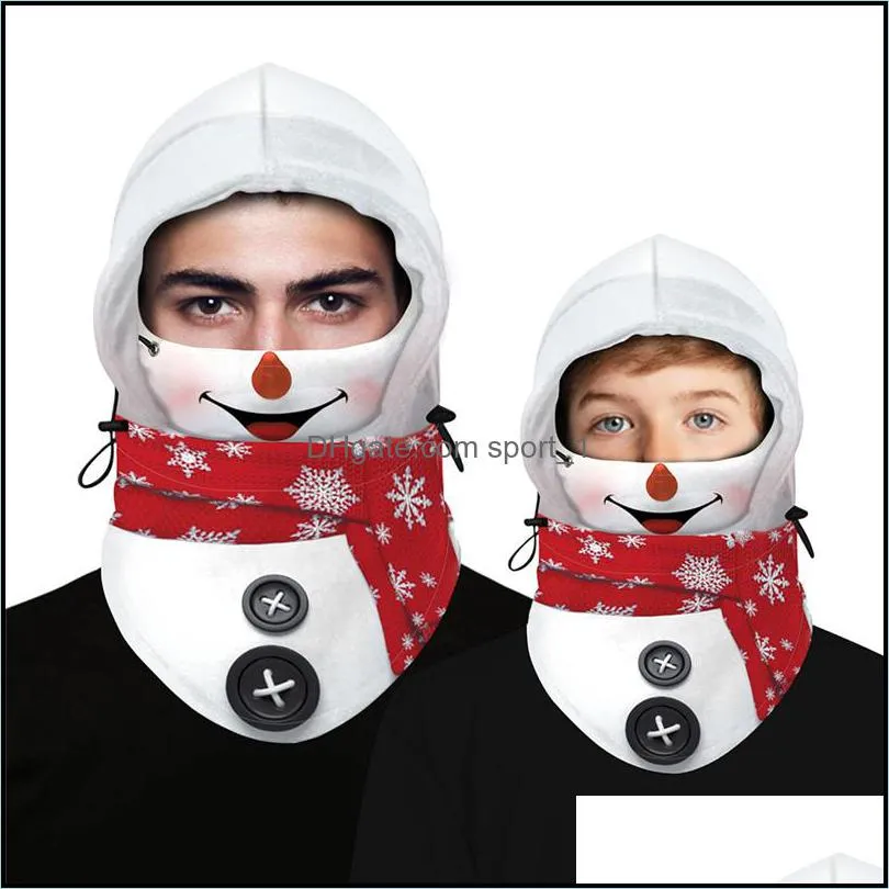 christmas face shield bandana face mask outdoor sports keep warm dustproof antifog magic headscarf headband christmas gifts