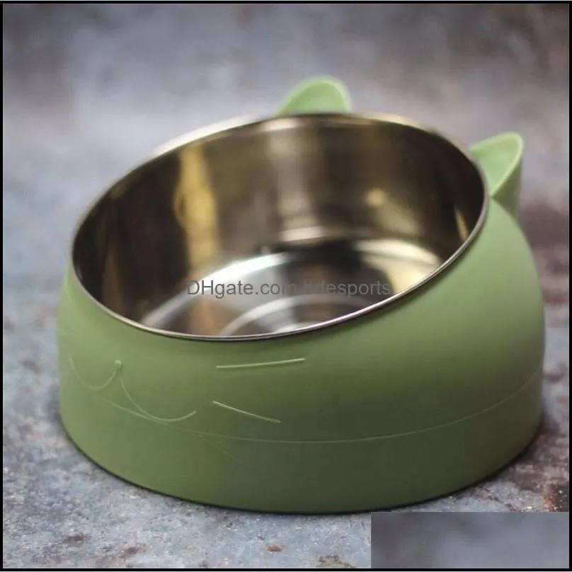 dog cat bowls stainless steel feeding feeder water bowl for petpuppy outdoor food dish pet neck wmtodj mywjqq 691 r2