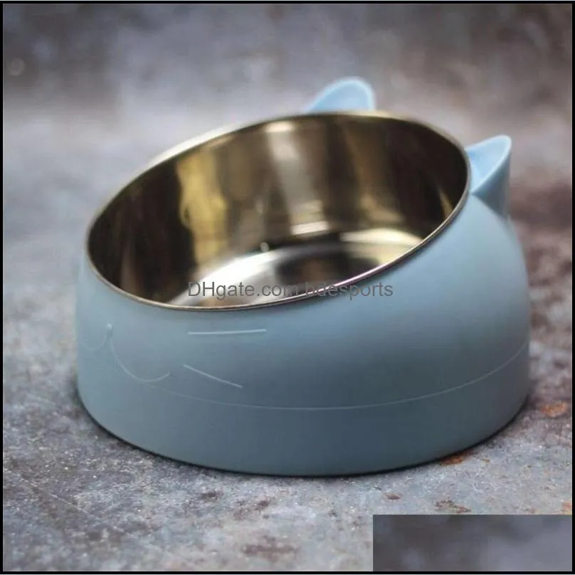 dog cat bowls stainless steel feeding feeder water bowl for petpuppy outdoor food dish pet neck wmtodj mywjqq 691 r2
