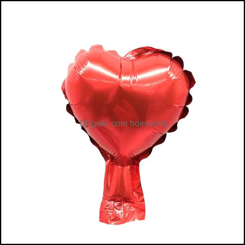 heart shaped foil balloon 5 inches aluminum film air balloons christmas halloween birthday thanksgiving day gift toy new arrival 0 12ty