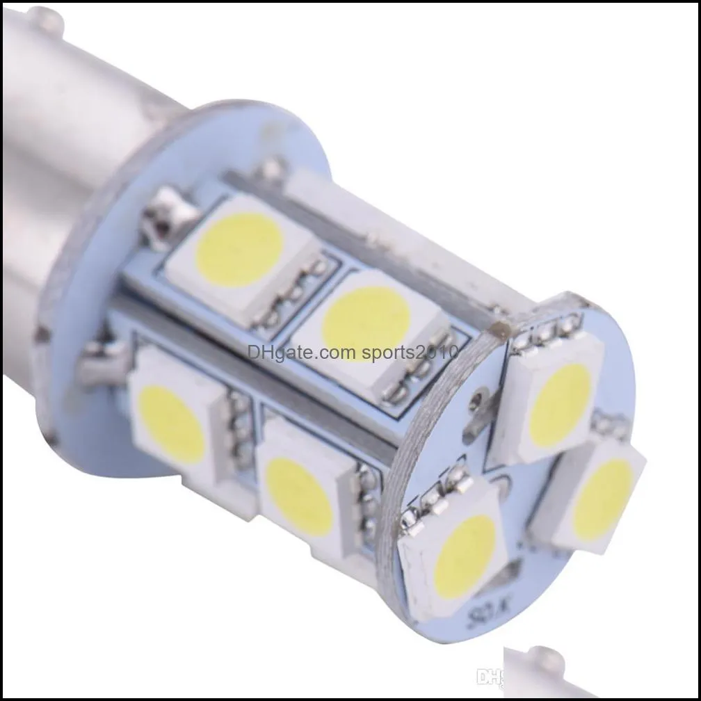 10x 1156 ba15s p21w 13 smd 5050 13 led 13smd brake tail turn signal light bulb lamp auto led car bulb light 12v