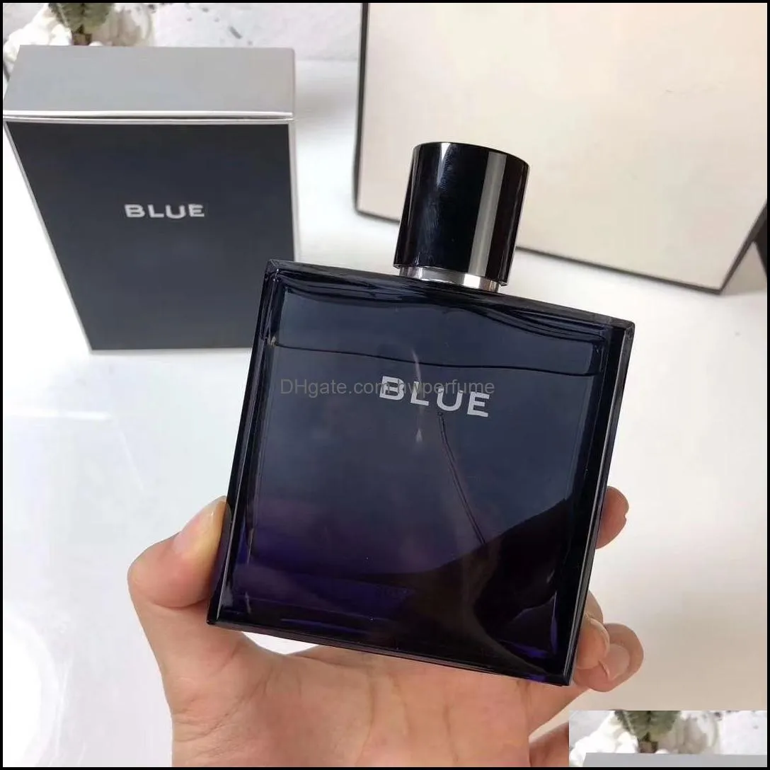 100ml 3 4fl oz bleu de perfume fragrance edp spray good smell long lasting blue man cologne spray famous brand