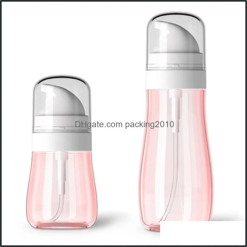 mini empty make up containers jars transparent petg alcohol hand gel spray bottle 100ml pump bottles for packaging 3 3ka e19