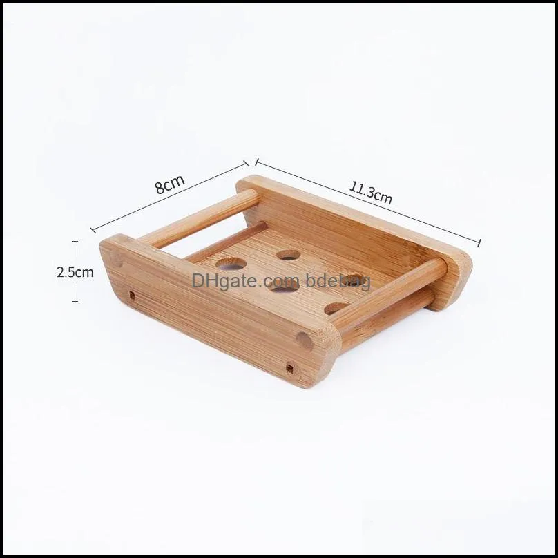 natural soap tray holders bamboo square 5styles soaps dishs supplies for bath shower plate 5 26zz q2