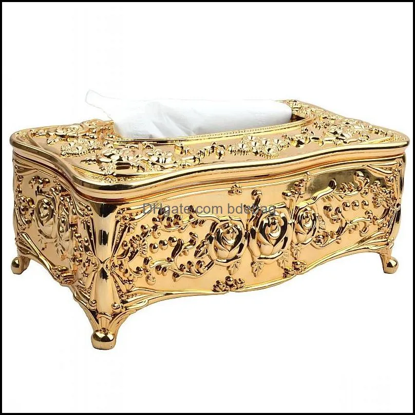 gold acrylic tissue box el restaurant napkin holder household tissue box 385 r2