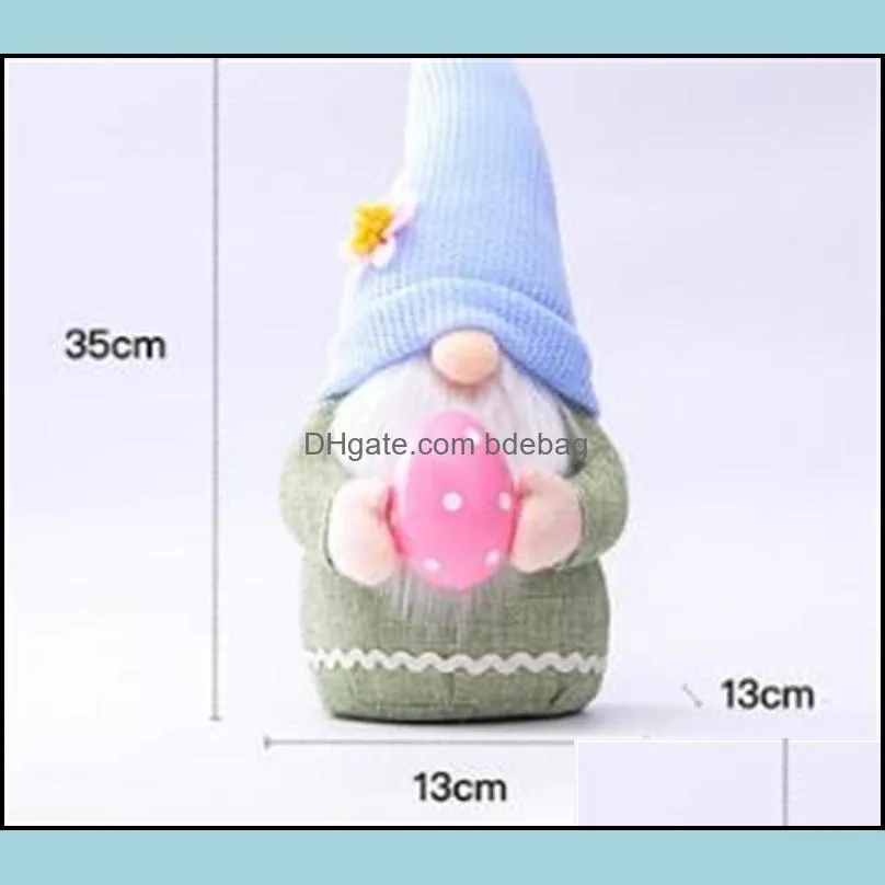 easter bunny gnome spring gnomes easter faceless bunny dwarf doll rabbit gifts swedish dwarf holiday home decoration 168 v2