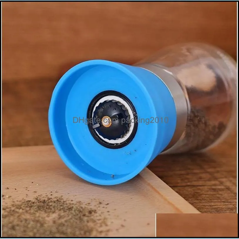 manual mills grinders sharp core grinding beans kitchen tool glass abrader flavouring spice bottles pepper bottle new arrival 2 7xya