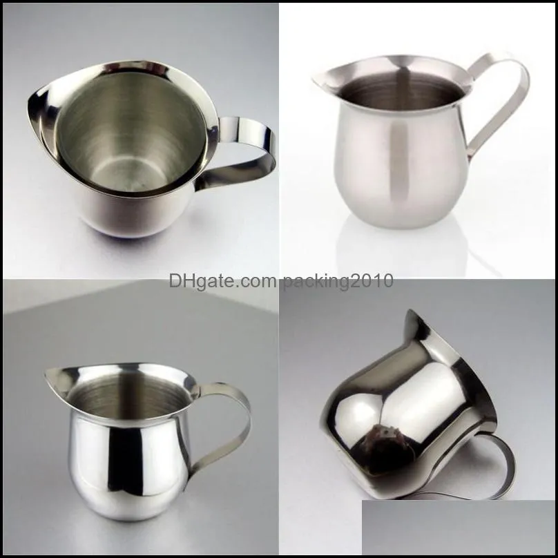 stainless steel draw flower cup sharp tongue milkshake cups with handle coffee milk mug new arrival 8 5jg l1