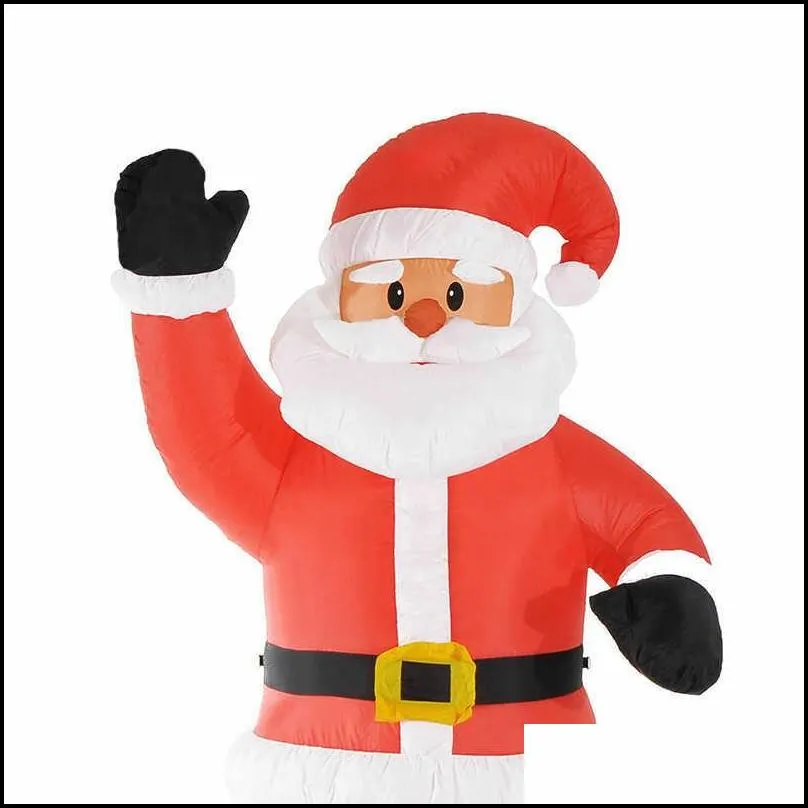 large inflatable santa claus outdoor garden christmas led night light 4ft 120cm effects for decor toys 211021