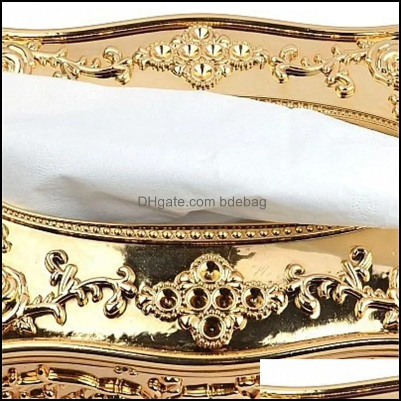 gold acrylic tissue box el restaurant napkin holder household tissue box 385 r2