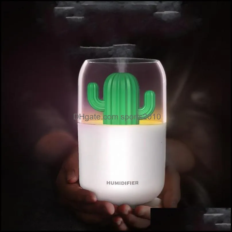 originality humidifier cactus supplies household adult children desktop usb  oils diffusers light water supply new arrival 25mh