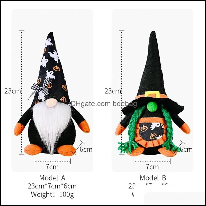 gnomes faceless doll halloween party supplies rudolph black plush dolls child interesting toy decorate home school 9 5cy q2