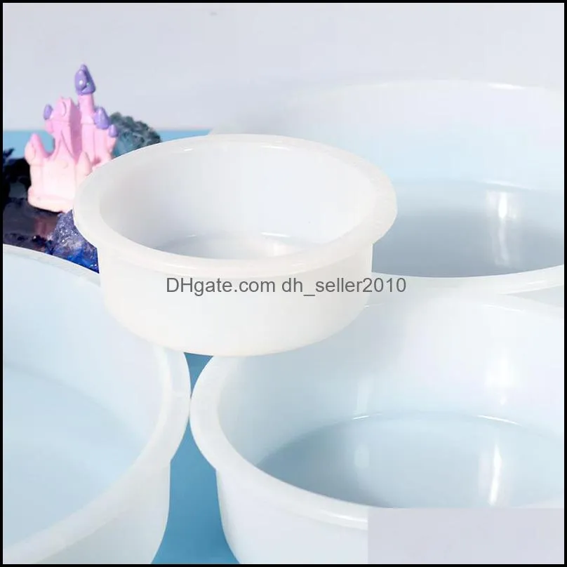 large resin molds round table mould creative silicone tray for epoxy resin casting floral preservation bouquet 2in to 10in