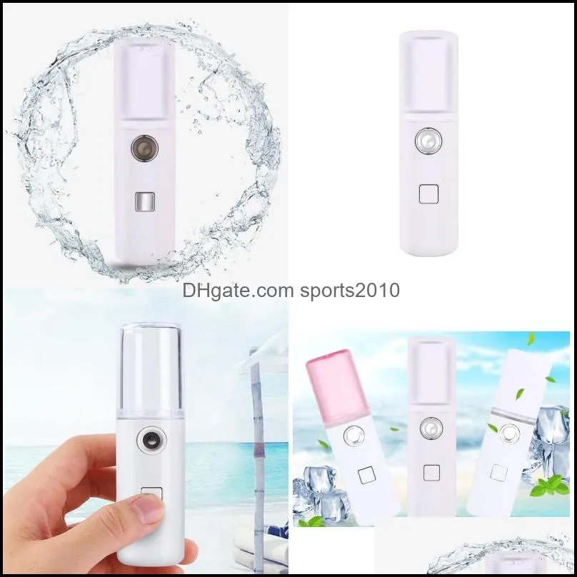 cosmetic water supply instrument pillar shape hand held facial steaming device spray ubs rechargeable humidifiers fashion 5 8cl g2