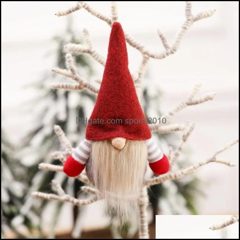 christmas handmade swedish gnome scandinavian tomte santa nisse nordic plush elf toy table ornament xmas tree decorations 1033 b3