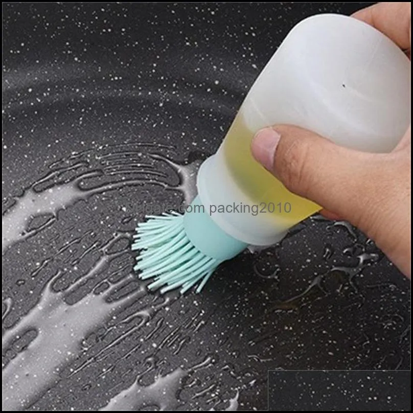 silicone controllable oil brush food grade bottle with lid high temperature resistance durable brushes kitchen supplies new arrival 2 7rm