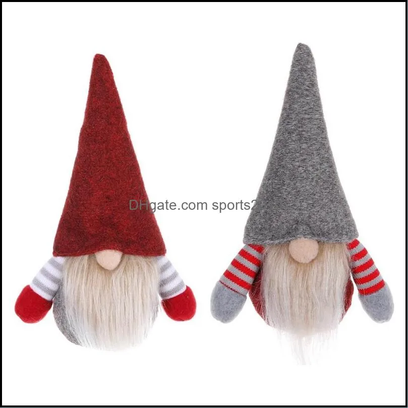 christmas handmade swedish gnome scandinavian tomte santa nisse nordic plush elf toy table ornament xmas tree decorations 1033 b3