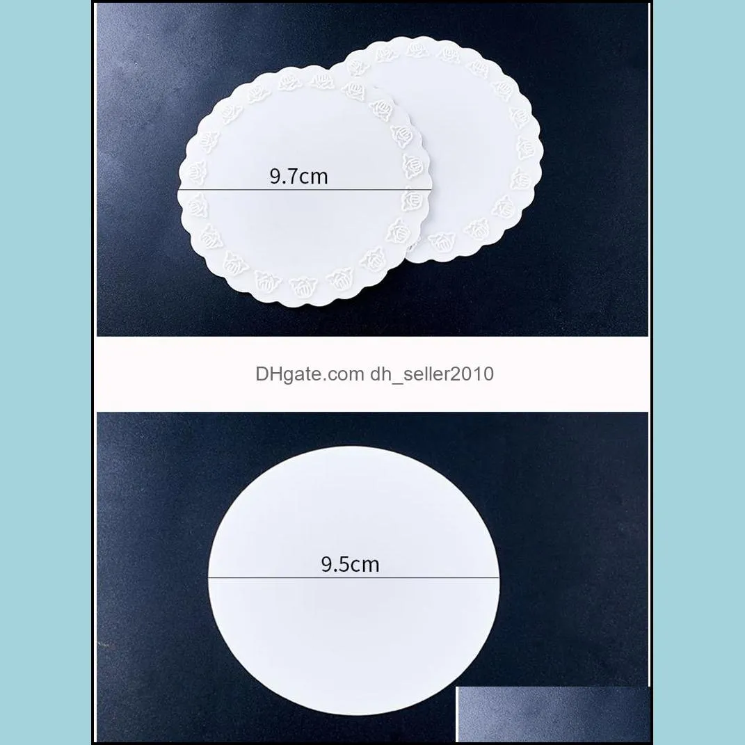 round silicone sheet mat for resin craft 9 5cm translucence soft silicone craft mat diy jewelry tools