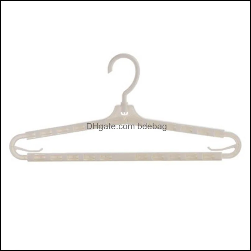 practical telescopic apparel hanger plastic clothes dry racks multifunction antislip 360 degree rotating clothing hangers of home 2 26ch