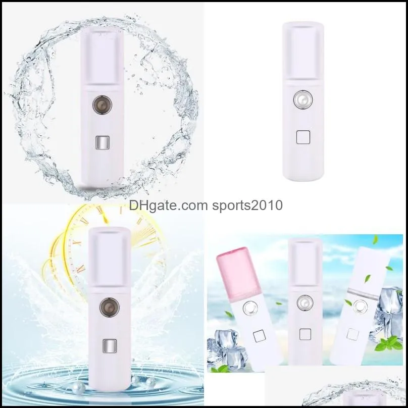 cosmetic water supply instrument pillar shape hand held facial steaming device spray ubs rechargeable humidifiers fashion 5 8cl g2