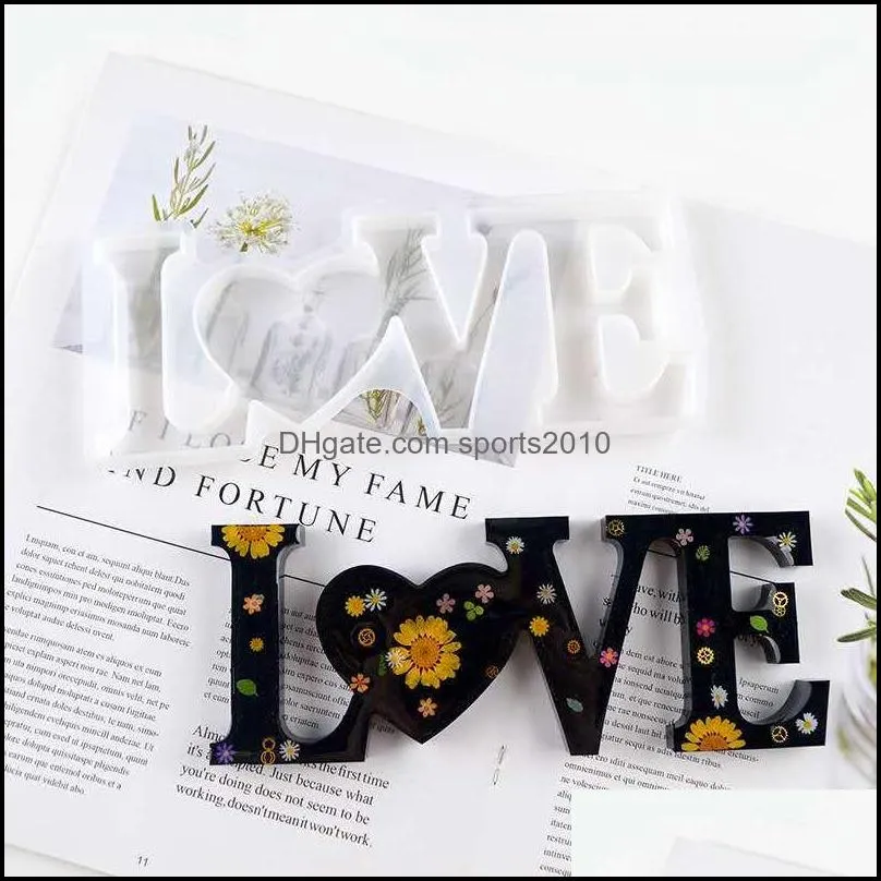 love home family silicone mold love resin mold love sign word epoxy resin molds for diy table decoration art crafts 693 r2