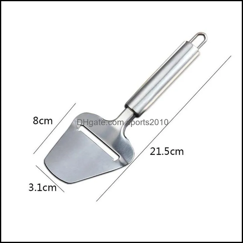 new durable cheese shovel stainless steel home planer tool slivery color cheeses slicer for kitchen accessories 3 1yc e1