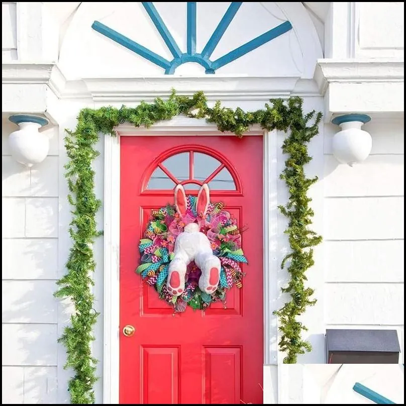 christmas decorations take easter big thief burlap stealer design home front door wreath hoop xmas decor 220909