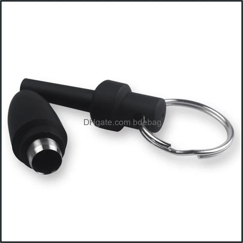 cigar cutters cigar scissors punch smoking accessories plastic blunt splitter key chain drill tips smoking tools oil rings 336 v2