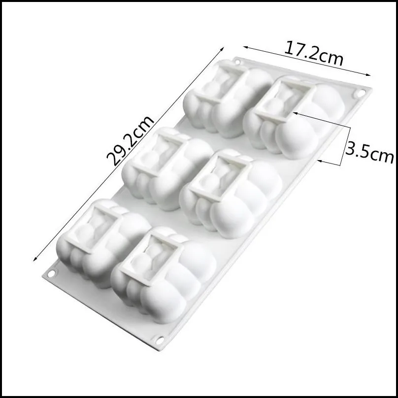 cloud shape silicone mold dessert mousse baking form moulds chocolate cake decorating tools 220601