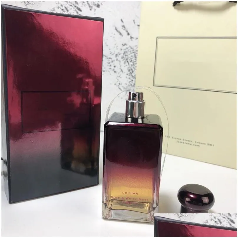 100 ml  rose white musk absolu 3 4 oz unisex cologne spray good smell with long last capacity fast delivery