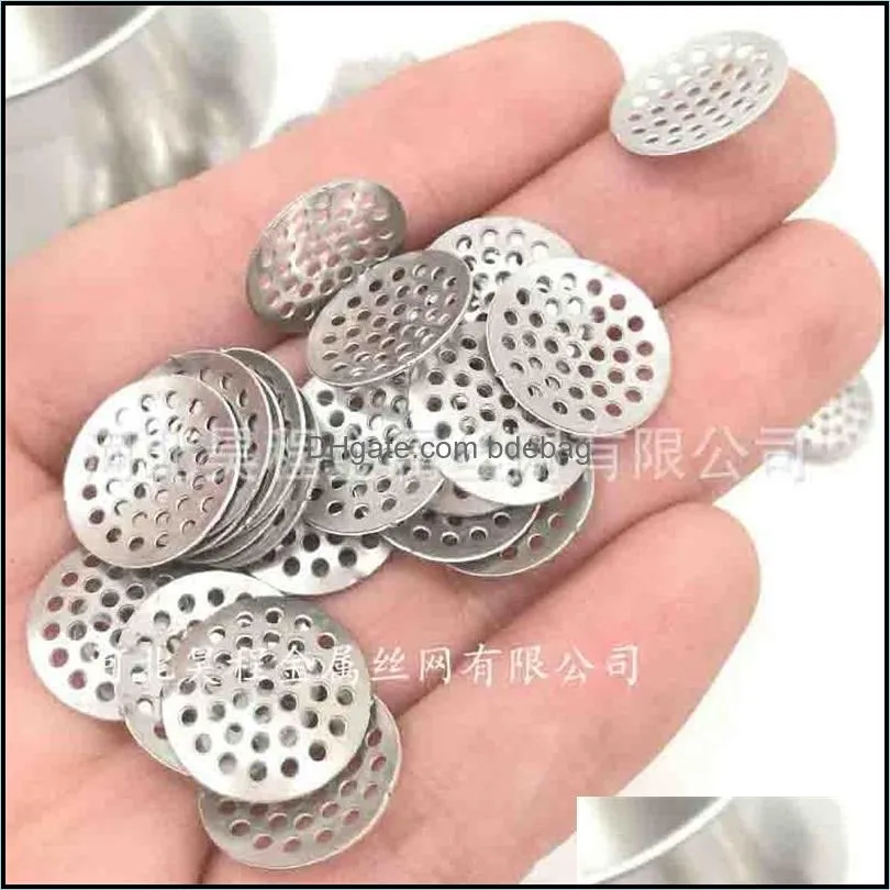 water pipe filter small round hole mesh other smoking accessories thick circle cut tobacco combustion supporting meshes 1hc y2