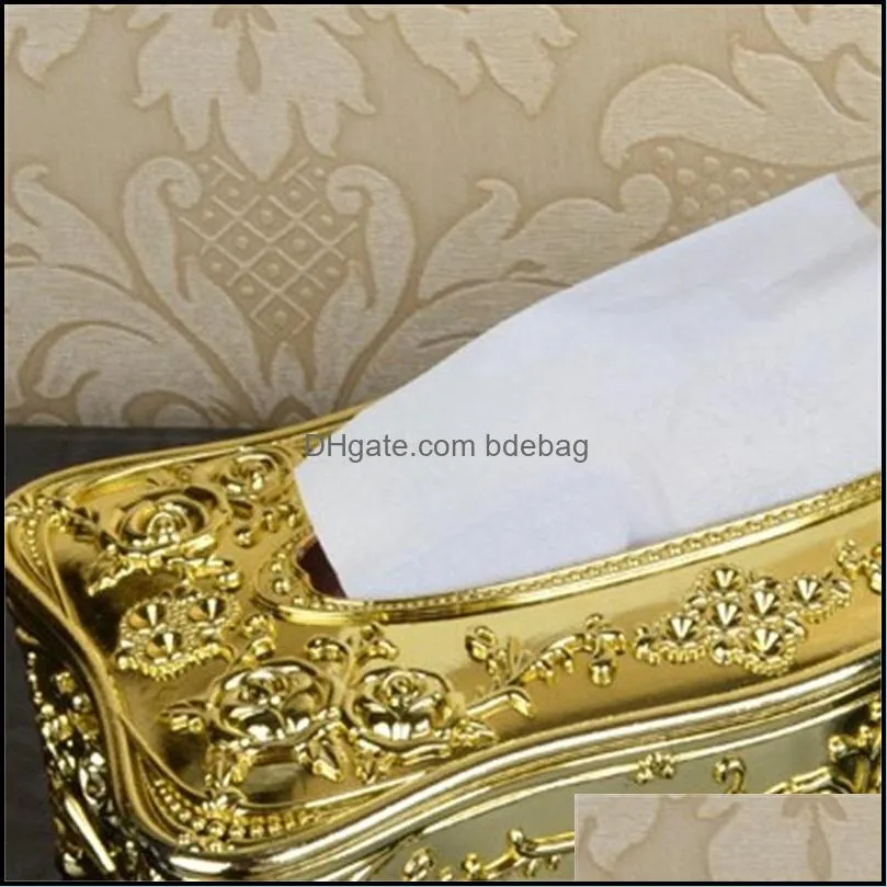 gold acrylic tissue box el restaurant napkin holder household tissue box 385 r2