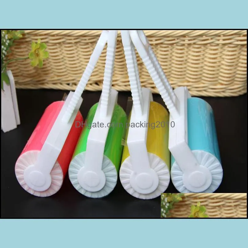 1pc super sticky washable dust lint roller for fluff pet hair dust remover lint sticking dusting roller lb 261 s2