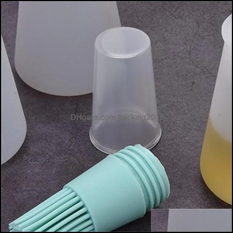 silicone controllable oil brush food grade bottle with lid high temperature resistance durable brushes kitchen supplies new arrival 2 7rm