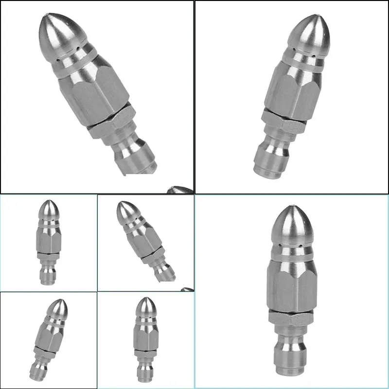 watering equipments stainless steel nozzle silver wear resistance replacement spare 1/4inch