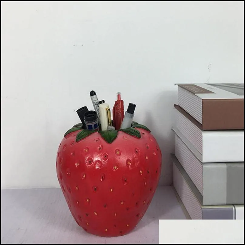 vases 2021 strawberry flower vase desktop ornament creative pot art sculpture desk organizer home decoration flowerpot