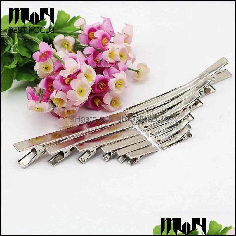 single prong alligator clips with teeth boutique hair clips hairpins for diy hair bow/bow clips 60pcs/lot