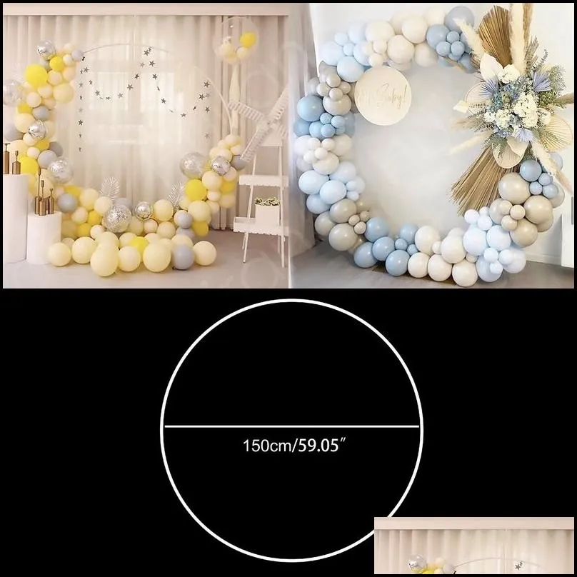 christmas decorations plastic balloon arch ring diy background holder circle ballon column base baby shower birthday wedding party decor bridal