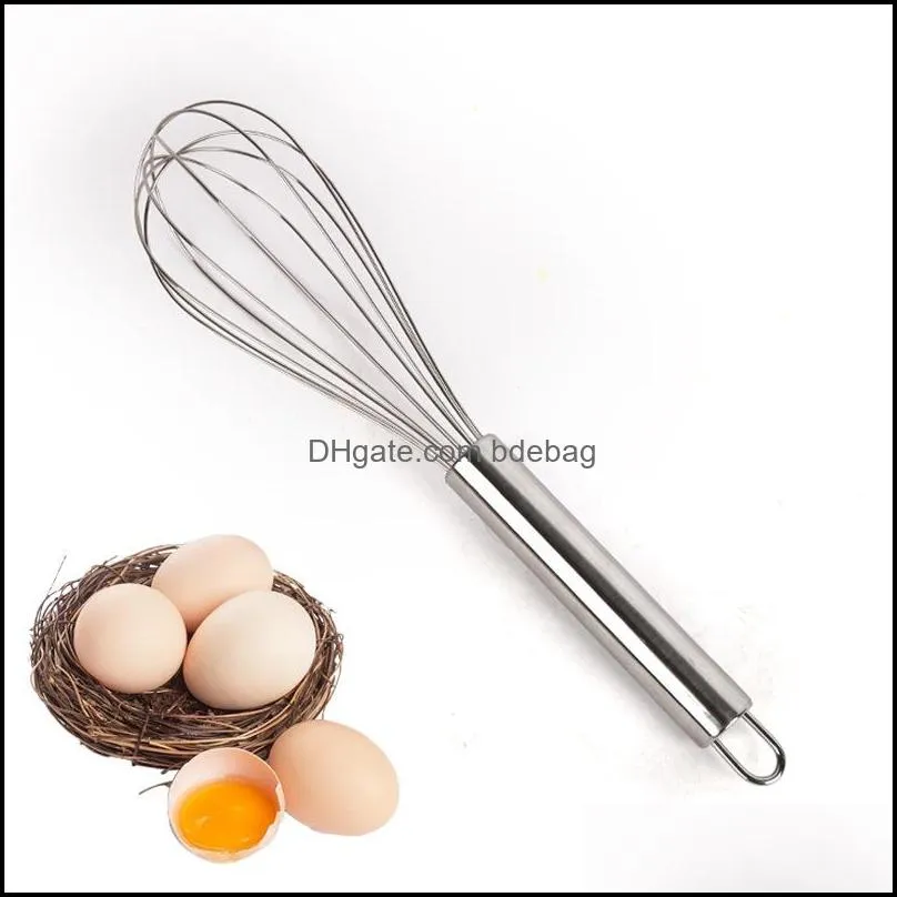 stainless steel balloon wire whisk for blending whisking beating stirring 4 sizes 6inch/8inch/10inch/12inch myinf 0342 133 s2
