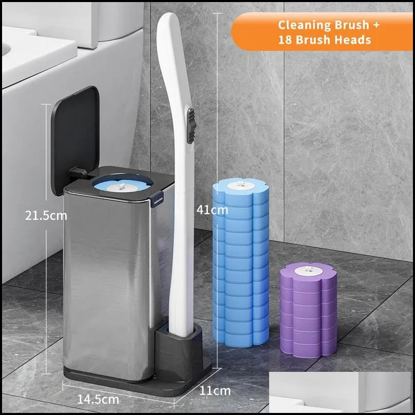 joybos disposable toilet brush household no dead end cleaning set artifact not dirty hands 220511