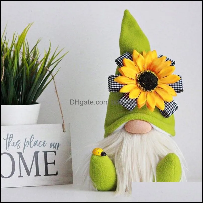 mothers day gnomes party giftspring flowers dwarf home decoration handmade faceless plush doll bee festival desktop ornament 1373 v2